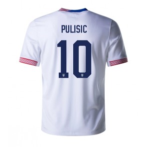 Spojené Státy Christian Pulisic #10 Domácí Dres Copa America 2024 Krátký Rukáv